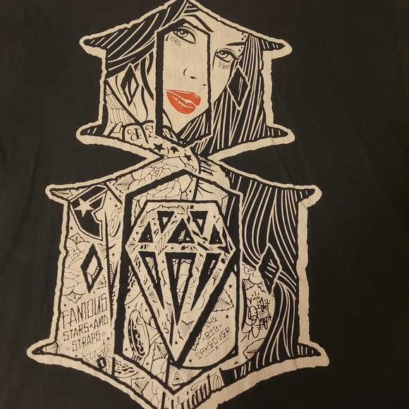 Rebel 8 rare mens graphic tee size xl - Picture 2 of 5
